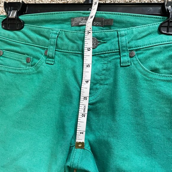 PRANA Jett Green White Ombré Ankle Skinny Jeans 0/25 - Picture 7 of 10